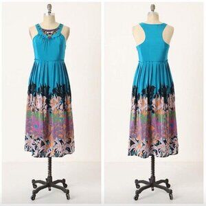 👗Anthropologie Floral Printed Maxi Dress, 8